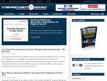 Tablet Screenshot of cybersecuritydocket.com